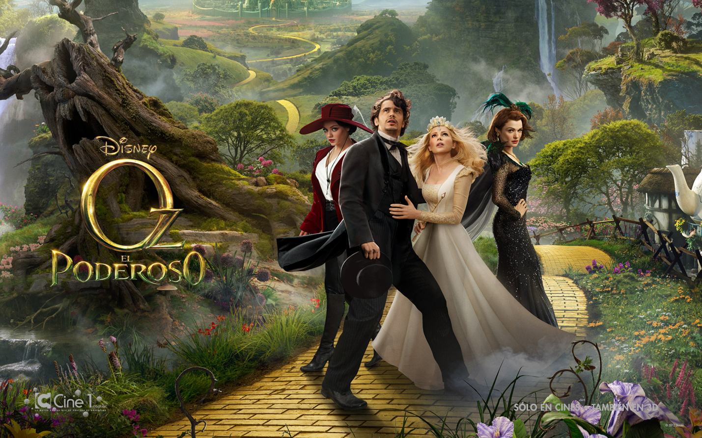 El Poderoso” Recrea Los Orígenes Del Mago De Oz - Oz Great And Powerful Poster , HD Wallpaper & Backgrounds