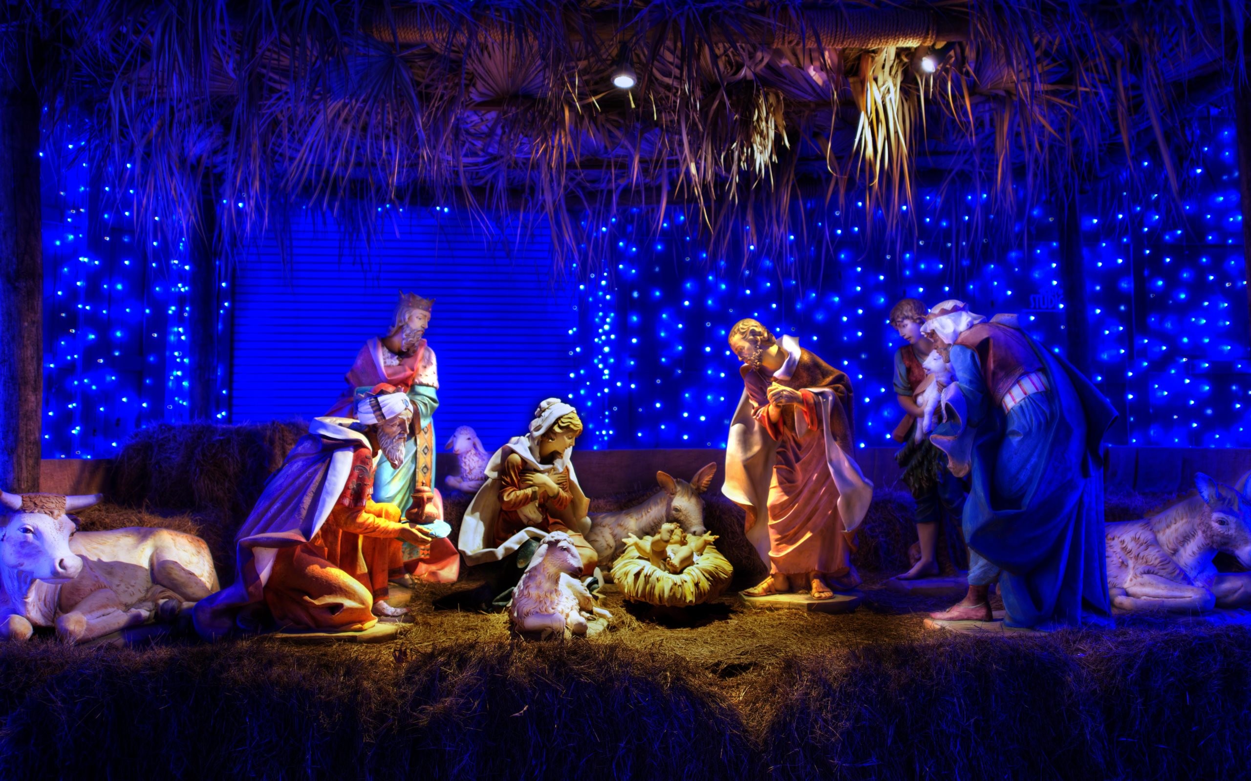 Christmas Nativity Scene Wallpaper - Hd Nativity , HD Wallpaper & Backgrounds