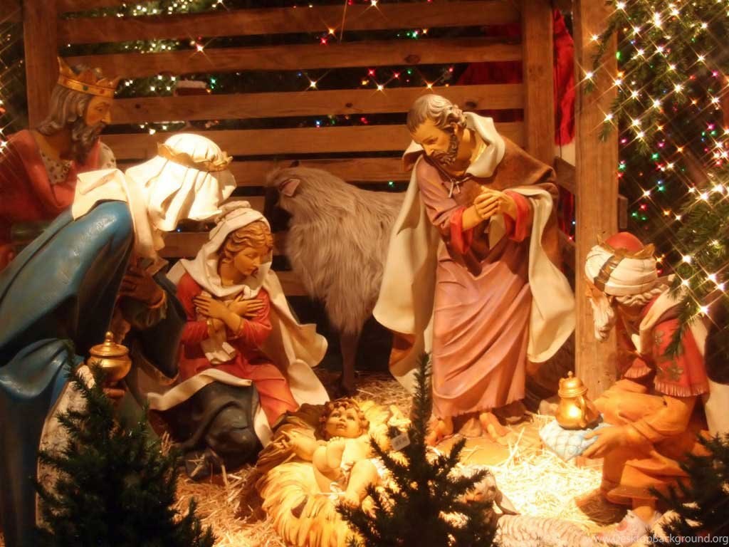 Beautiful Christmas Nativity Hd Wallpapers For Desktop - Religious Merry Christmas 2018 , HD Wallpaper & Backgrounds