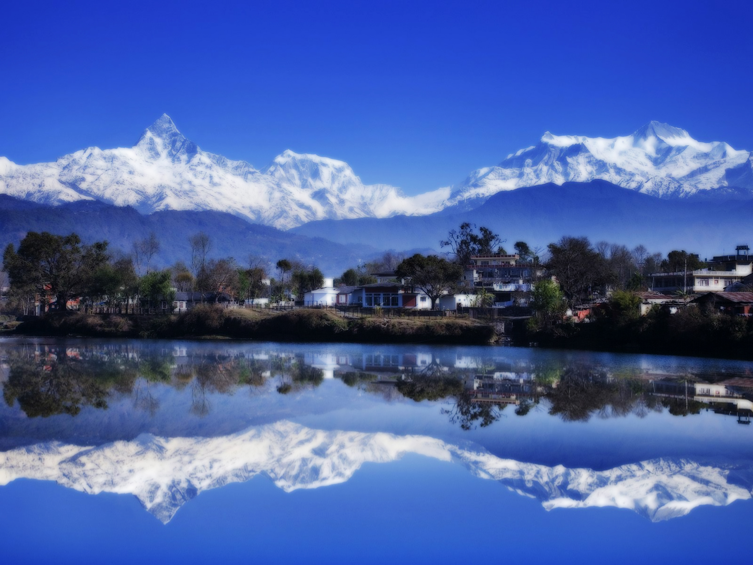 Mammoth Mountain Desktop Wallpaper Px, - Pokhara Nepal Phewa Lake , HD Wallpaper & Backgrounds