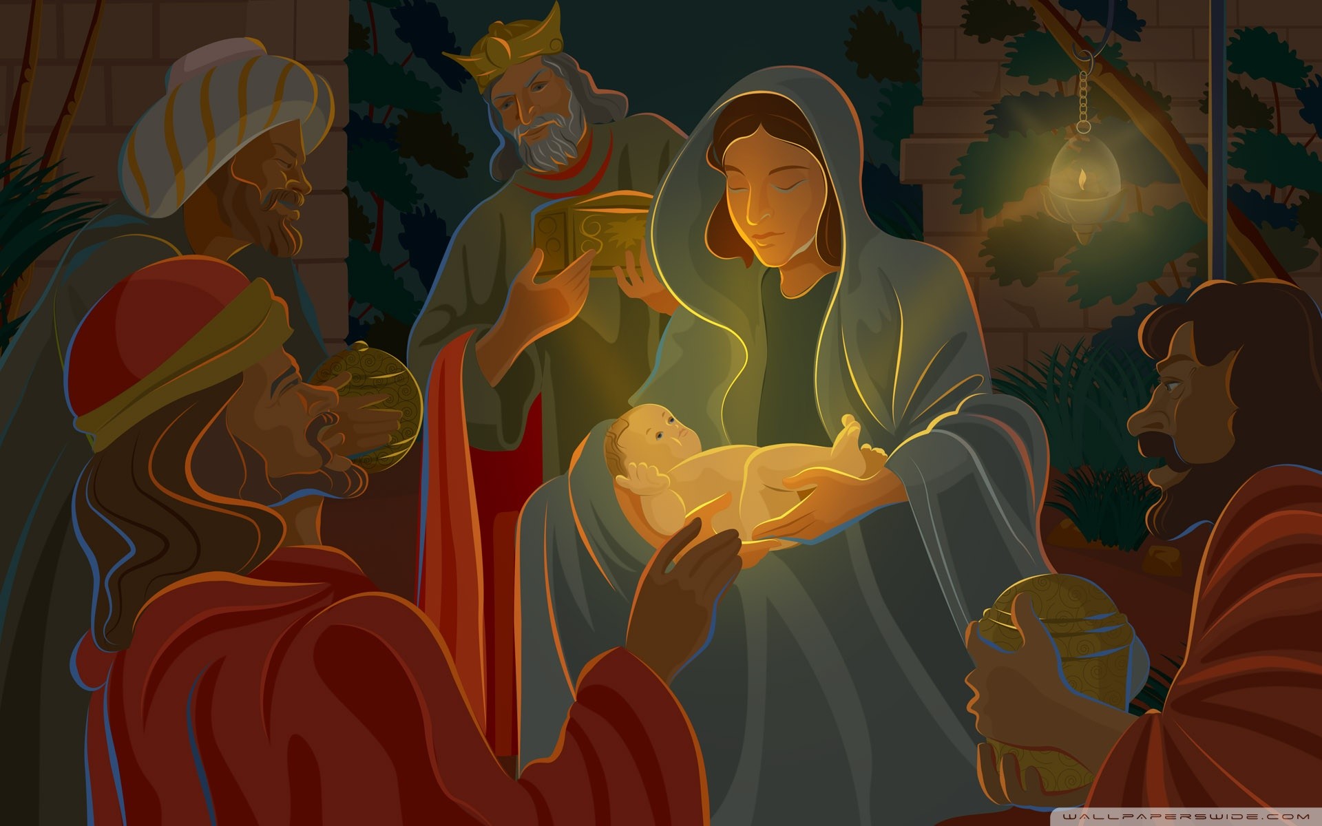 Christmas Nativity Wallpaper - Jesus Christ Birth Hd , HD Wallpaper & Backgrounds