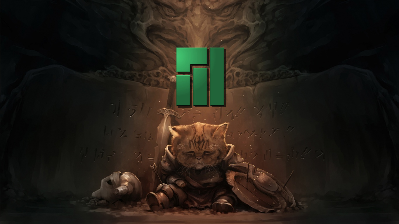 Another Wallpaper For The Manjaro Fans, Cat Fans, And - Cat Skyrim , HD Wallpaper & Backgrounds
