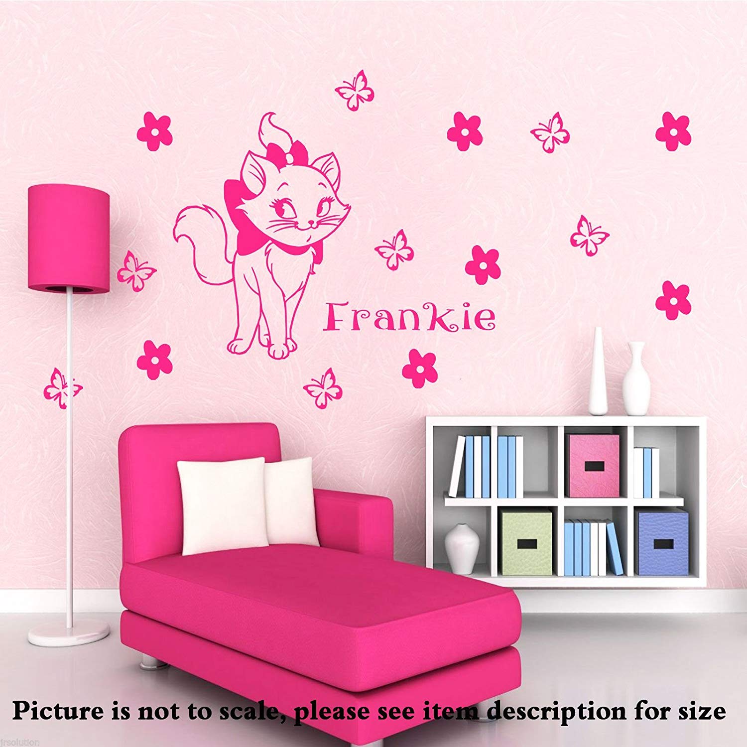 Disney Marie The Cat Vinyl Wall Stickers Personalized - Best Stickers For Girls , HD Wallpaper & Backgrounds