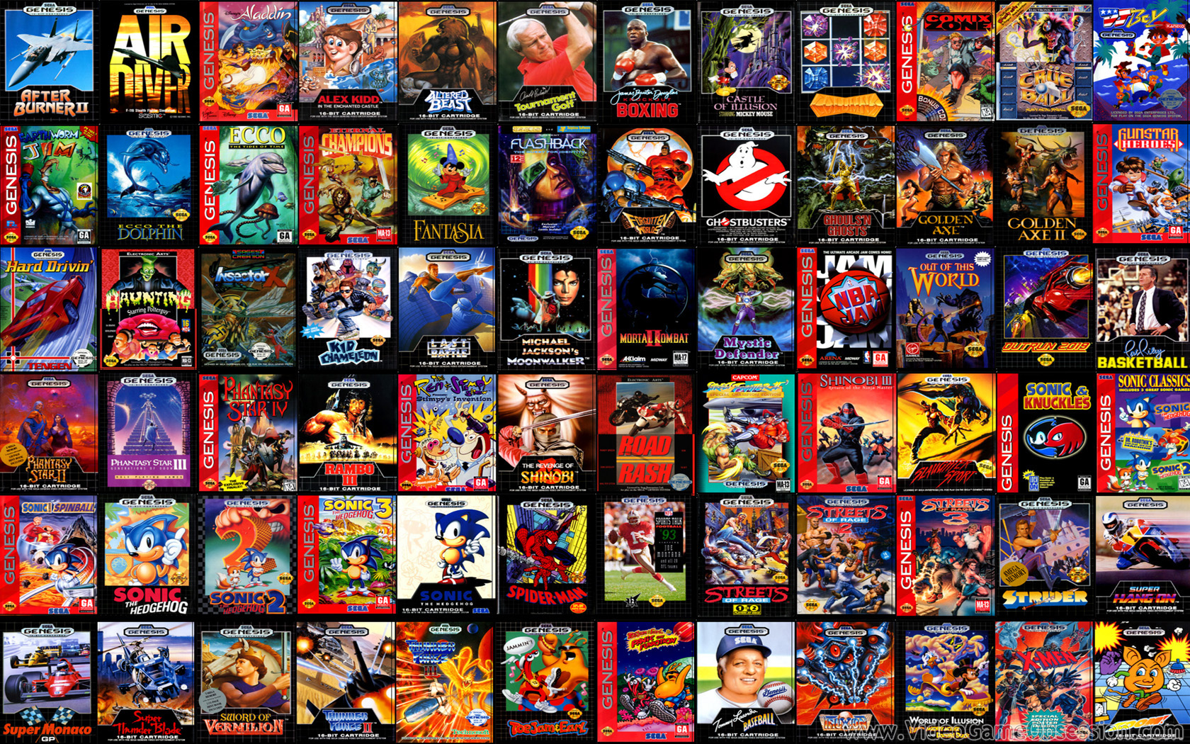 Video Game Wallpaper Dump Retro Gaming Wallpapers Full - Sega Mega Drive Top Games , HD Wallpaper & Backgrounds