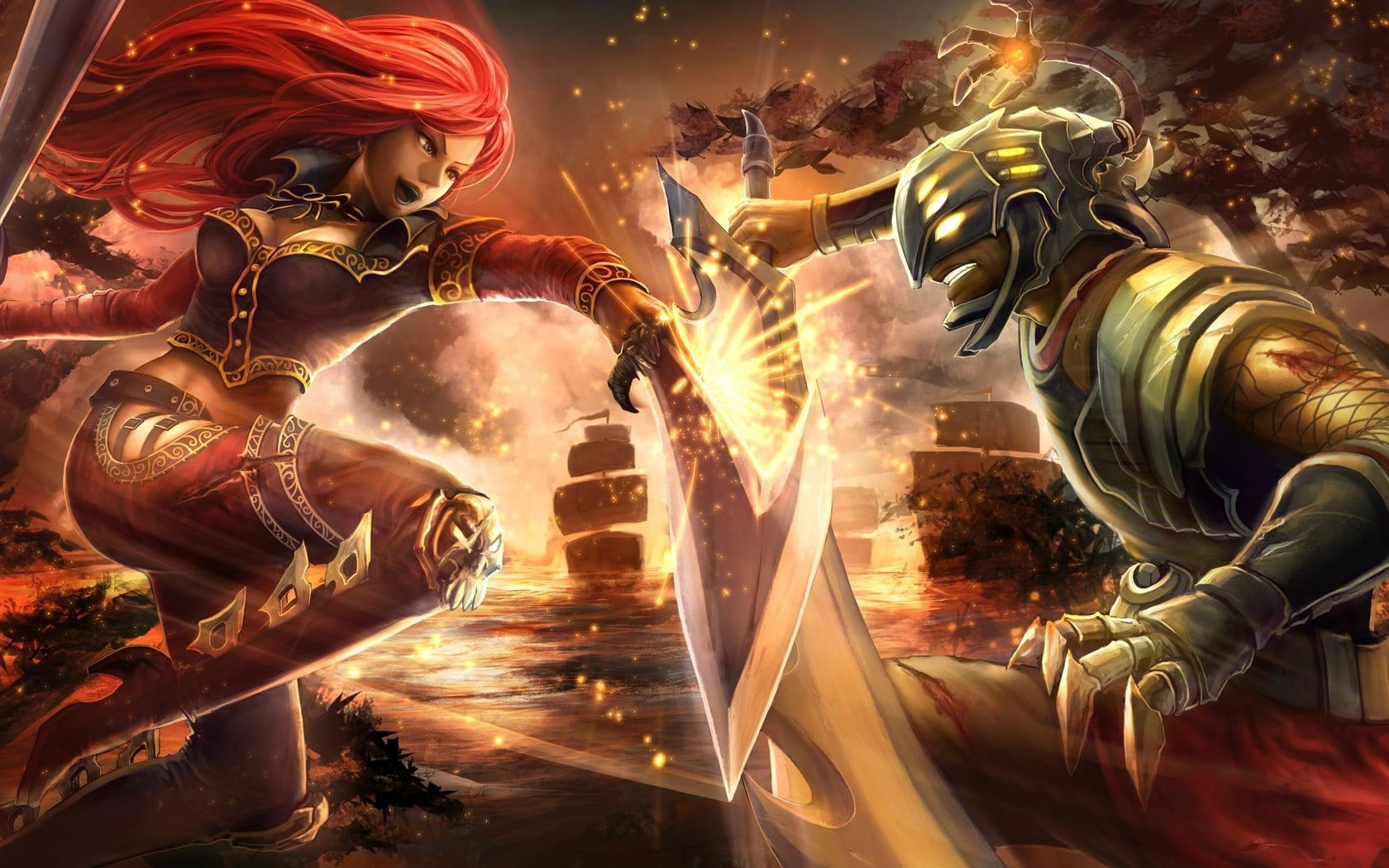 Katarina And Master Yi Head Hunters, League Of Legends, - Tryharding , HD Wallpaper & Backgrounds