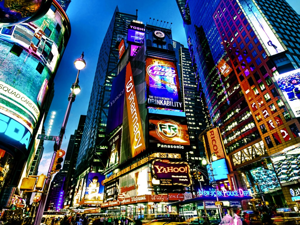 Times Square Wallpaper - New York , HD Wallpaper & Backgrounds