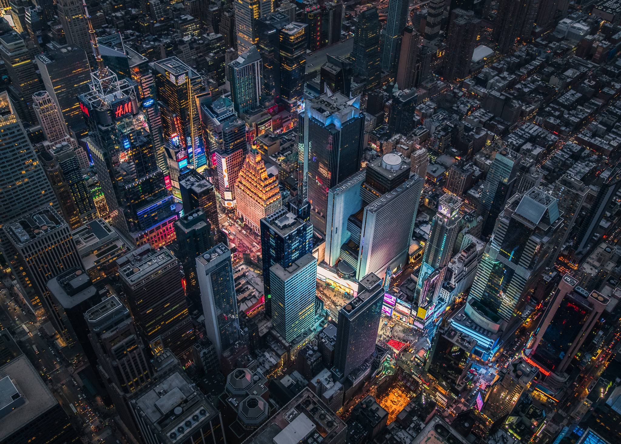 Times Square At Night Wallpaper - Times Square Bird's Eye View , HD Wallpaper & Backgrounds