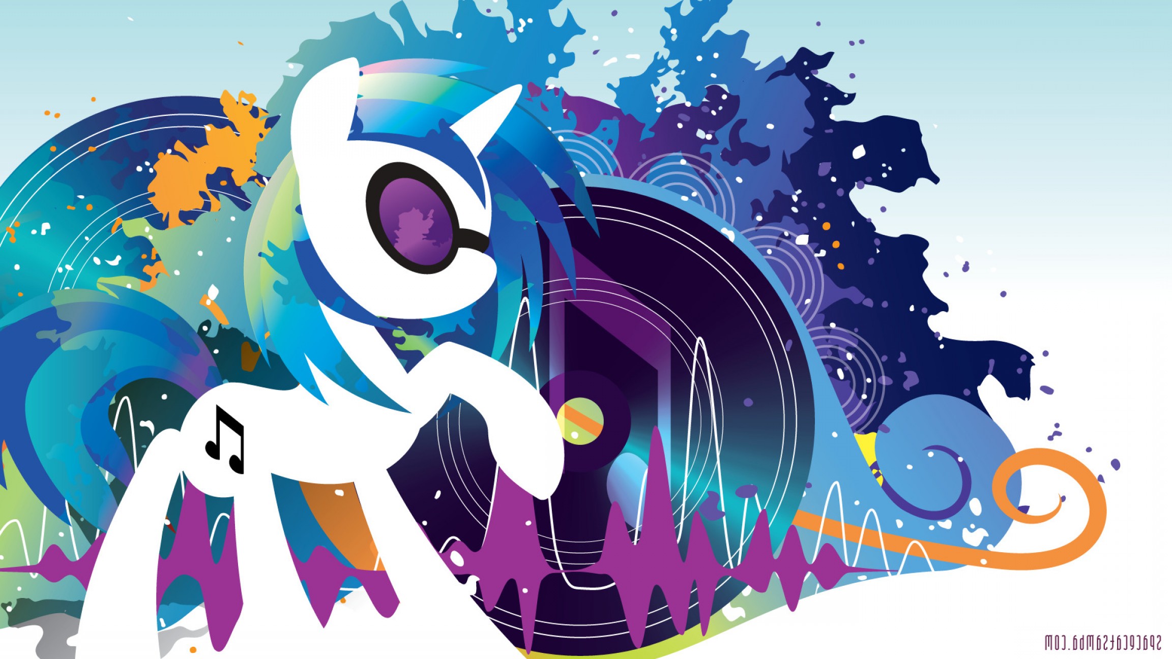 Mlp Vinyl Scratch Vector - Graphic Design , HD Wallpaper & Backgrounds