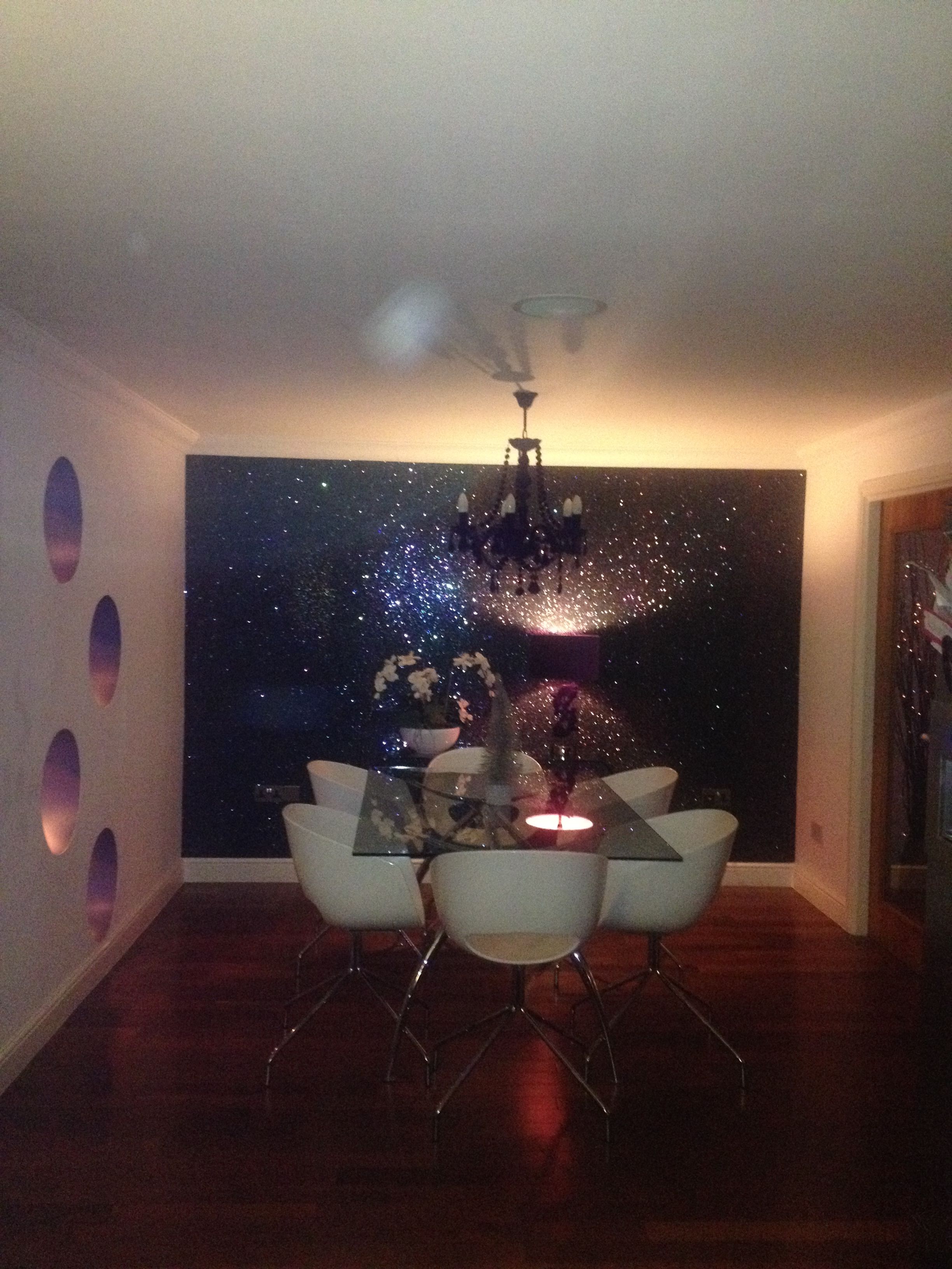 Petrol Glitter Wallcovering - Black Sparkly Wallpaper Bedroom , HD Wallpaper & Backgrounds