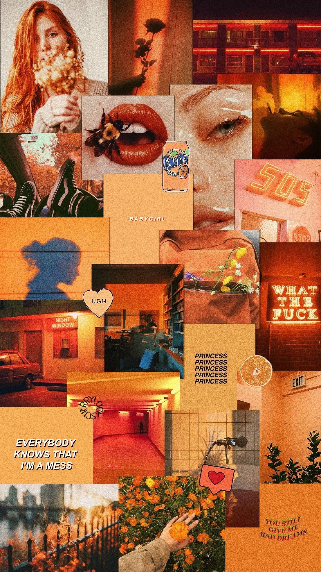 Laranja Aesthetic Tumblr Wallpaper, Screen Wallpaper, - Background Laranja Aesthetic , HD Wallpaper & Backgrounds