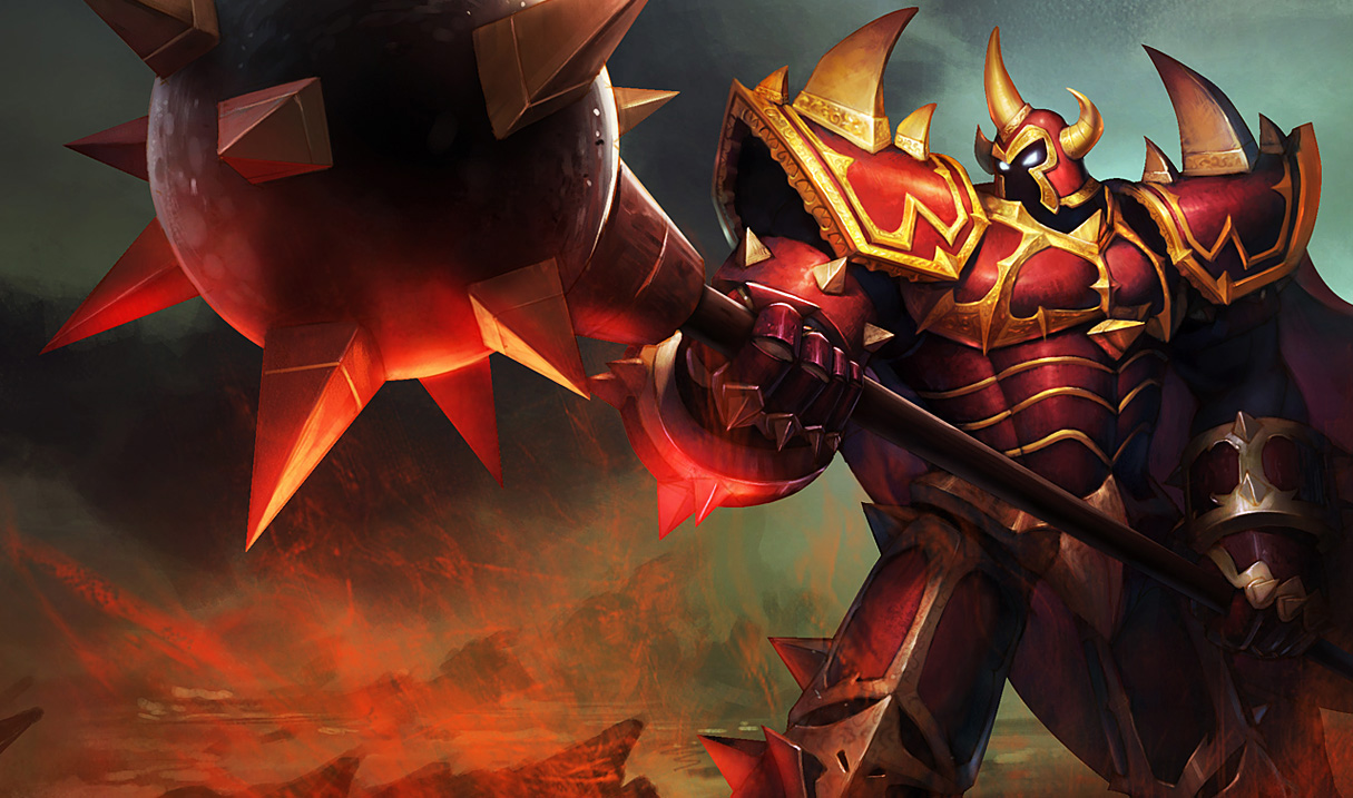 Dragon Knight Mordekaiser Skin - League Of Legends Knight , HD Wallpaper & Backgrounds
