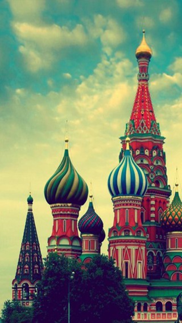 Red Square Kremlin Moscow Iphone Wallpaper Download - Saint Basil's Cathedral , HD Wallpaper & Backgrounds