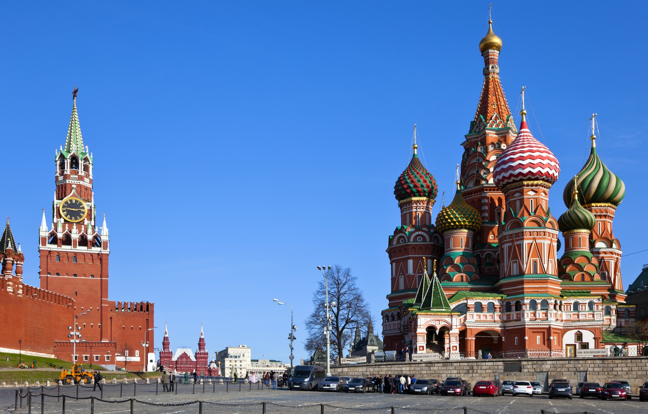 Photo Wallpaper City, Area, Moscow, The Kremlin, St - Saint Basil's Cathedral , HD Wallpaper & Backgrounds