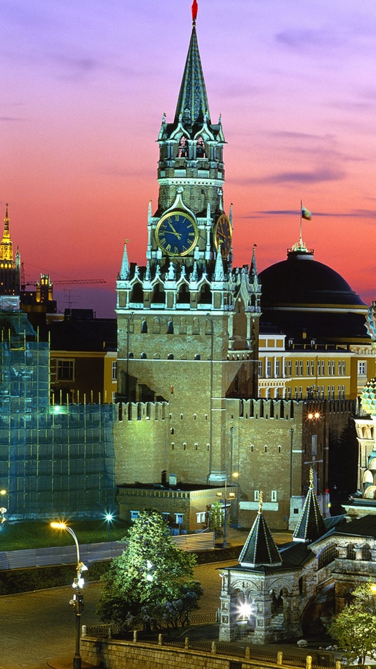 Wallpaper City, Moscow, Russia, Kremlin - Russian City Landscape , HD Wallpaper & Backgrounds