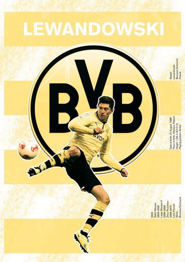 Robert Lewandowski Of Borussia Dortmund Wallpaper - Borussia Dortmund Logo , HD Wallpaper & Backgrounds