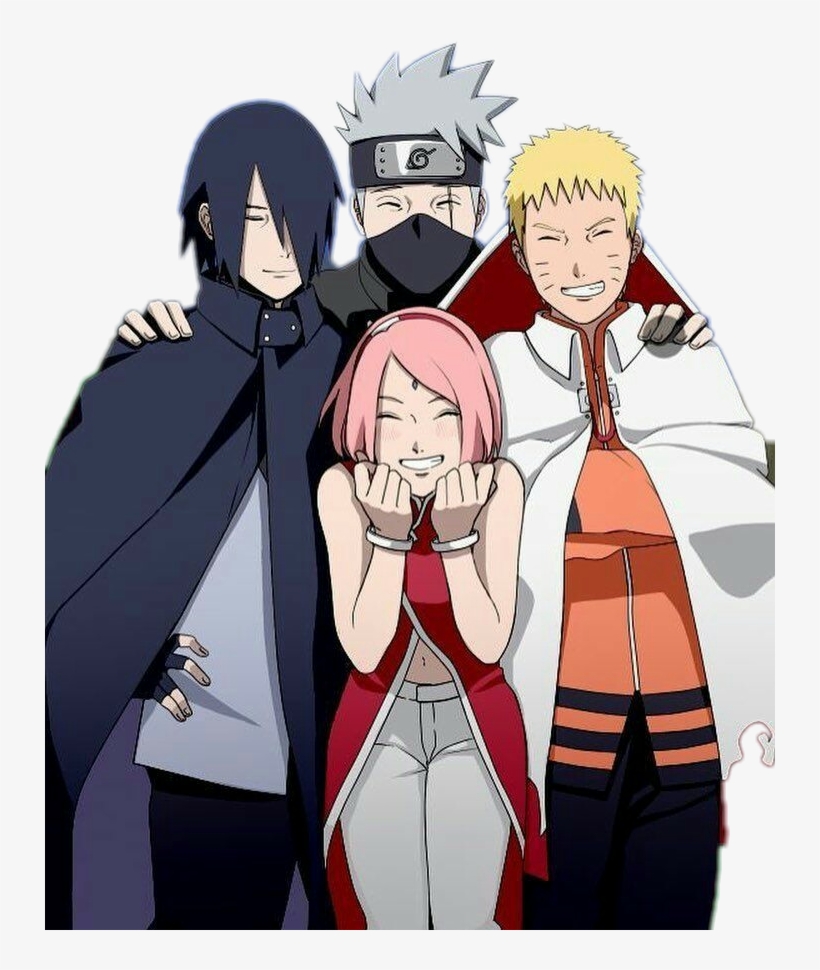 Naruto And Sasuke And Sakura And Kakashi - Naruto Sasuke Sakura E Kakashi Png , HD Wallpaper & Backgrounds