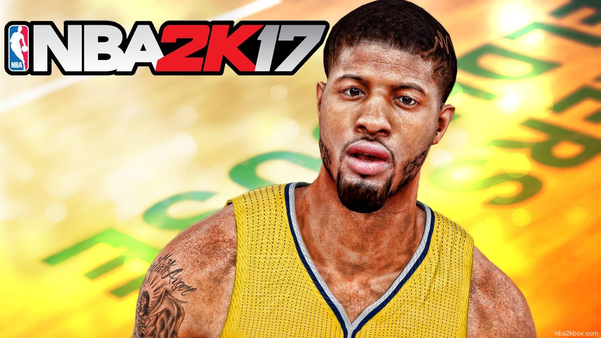 Hd Nba 2k17 Wallpapers - Paul George Nba 2k17 Face , HD Wallpaper & Backgrounds