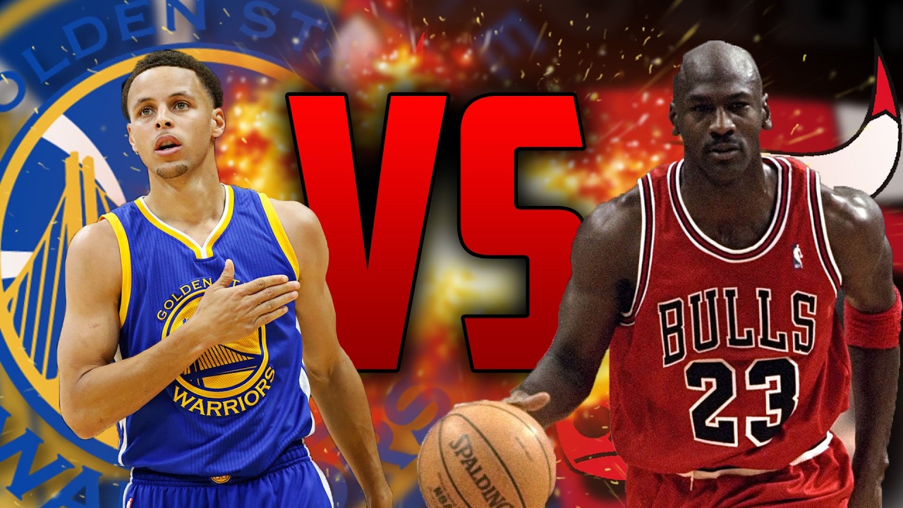 Nba 2k17 Bulls @ Warriors Cpu Vs Cpu - Michael Jordan Vs Stephen Curry , HD Wallpaper & Backgrounds