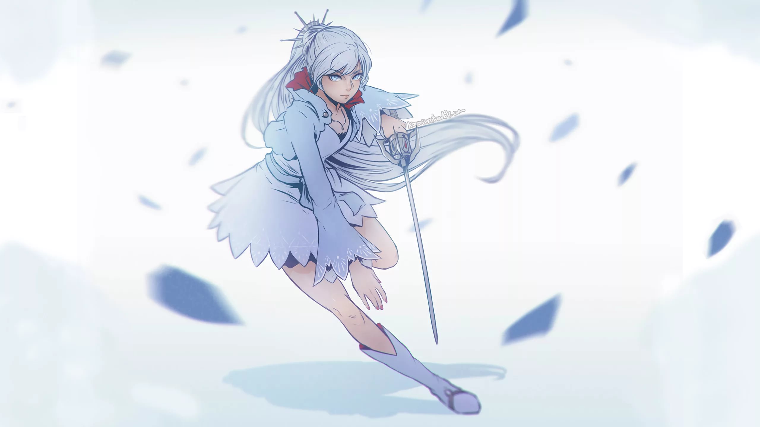 Weiss Wallpaper - Weiss Schnee , HD Wallpaper & Backgrounds