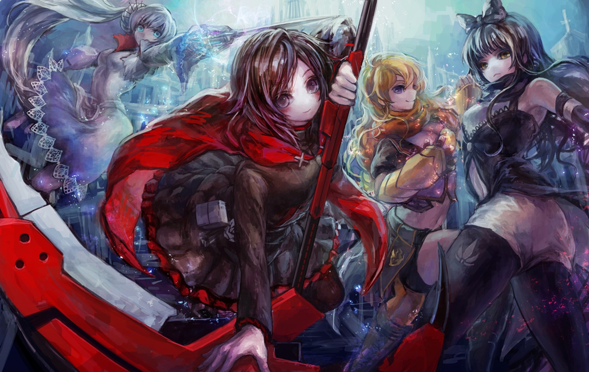 Anime Girls Artwork Rwby Ruby Rose Yang Xiao Long Hd Rwby