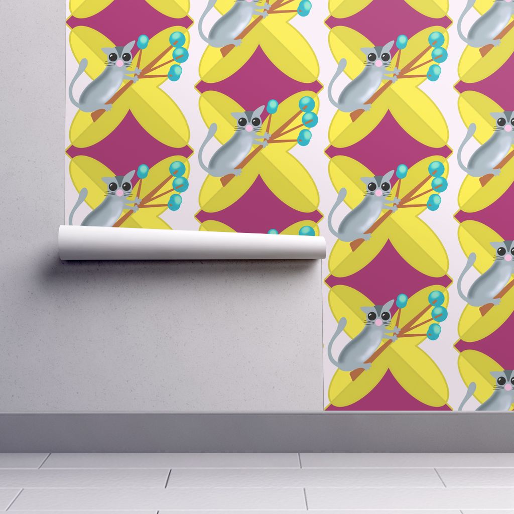 Isobar Durable Wallpaper Featuring Sugar Gliders Snack - Modern Art , HD Wallpaper & Backgrounds