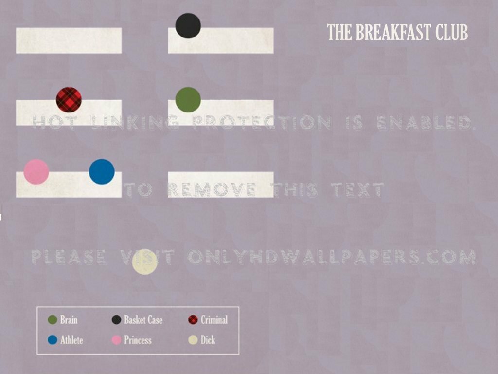 The Breakfast Club 2tsl - Minimalist Movie Posters , HD Wallpaper & Backgrounds