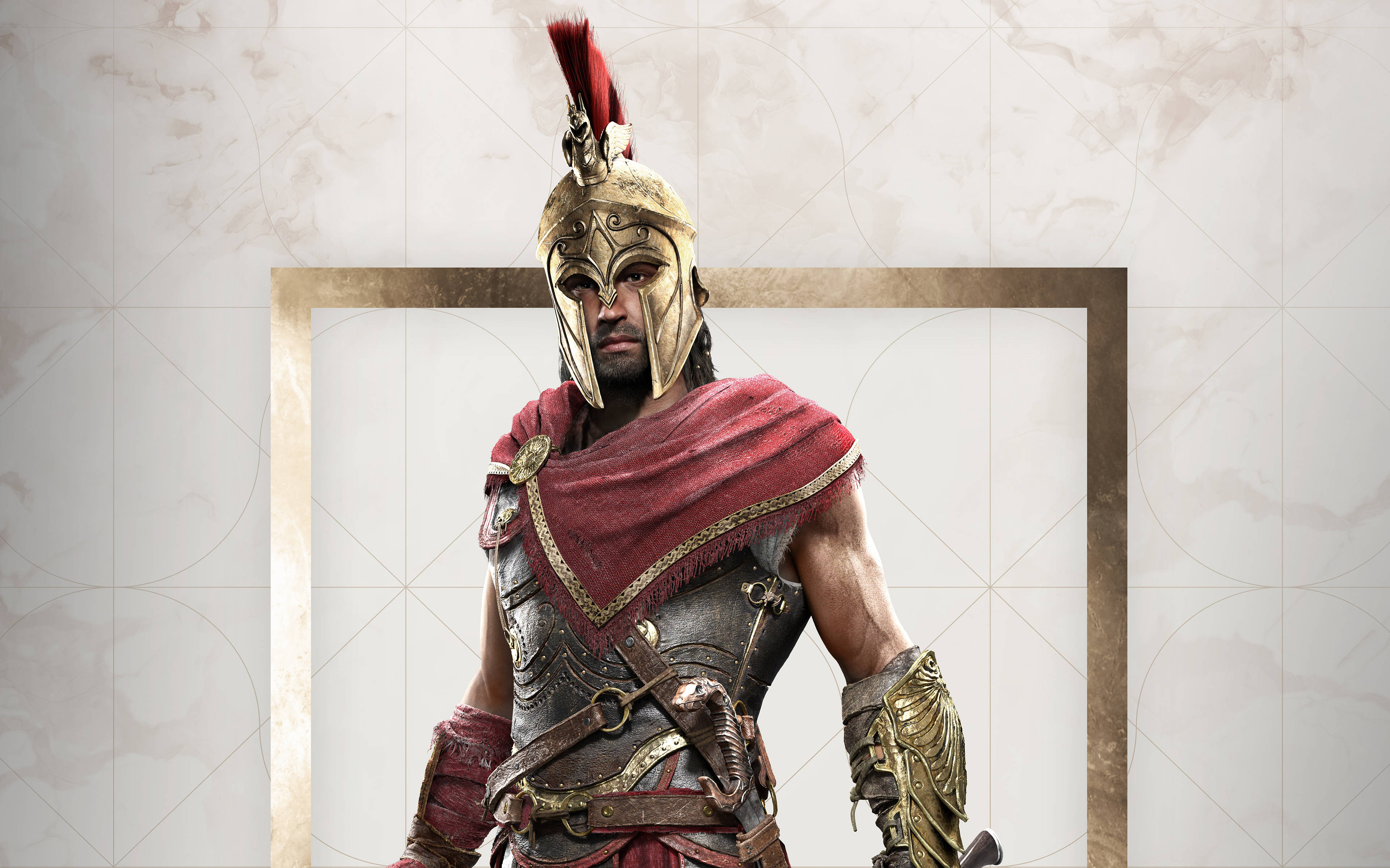 Alexios Assassin's Creed Odyssey Wallpapers - Assassins Creed Odyssey Trident , HD Wallpaper & Backgrounds