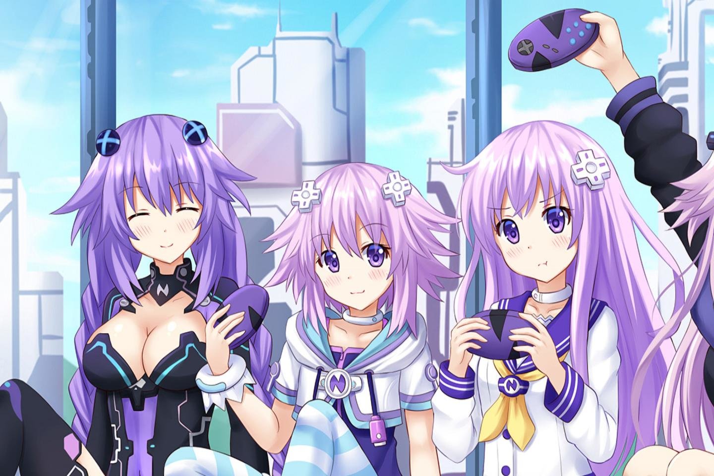 Free Download Hyperdimension Neptunia Wallpaper Id - Hyperdimension Neptunia Adult Neptune , HD Wallpaper & Backgrounds