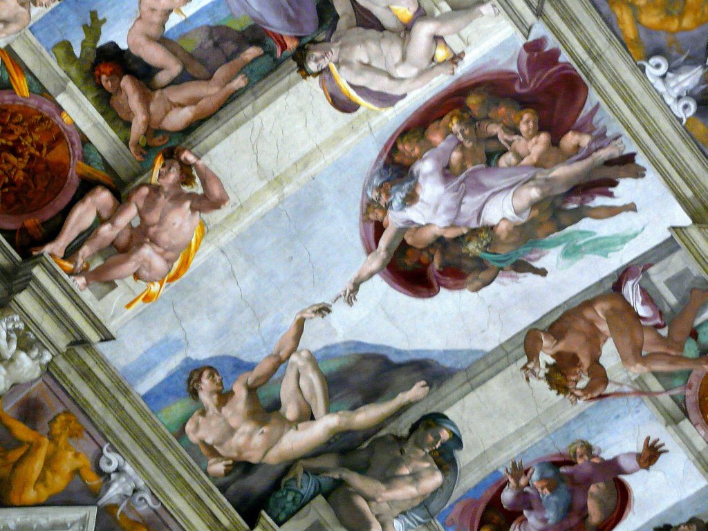 The Creation Of Adam - Sistine Chapel , HD Wallpaper & Backgrounds