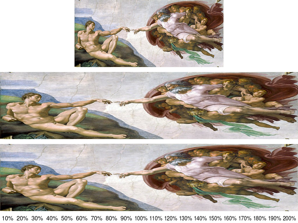 Creation Of Adam Seam Carving Interactive - Creation Of Adam - Painted By Michelangelo , HD Wallpaper & Backgrounds