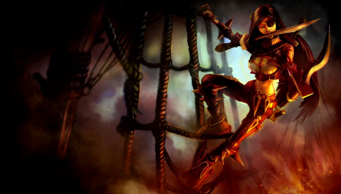 Pirate League Of Legends Katarina Wallpaper League - Katarina League Of Legends , HD Wallpaper & Backgrounds