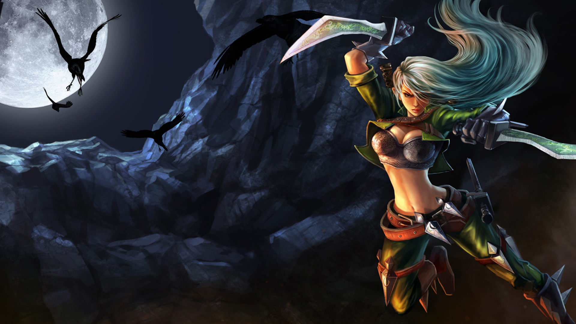 Mercenary Katarina Chinese - League Of Legends Katarina Skins , HD Wallpaper & Backgrounds
