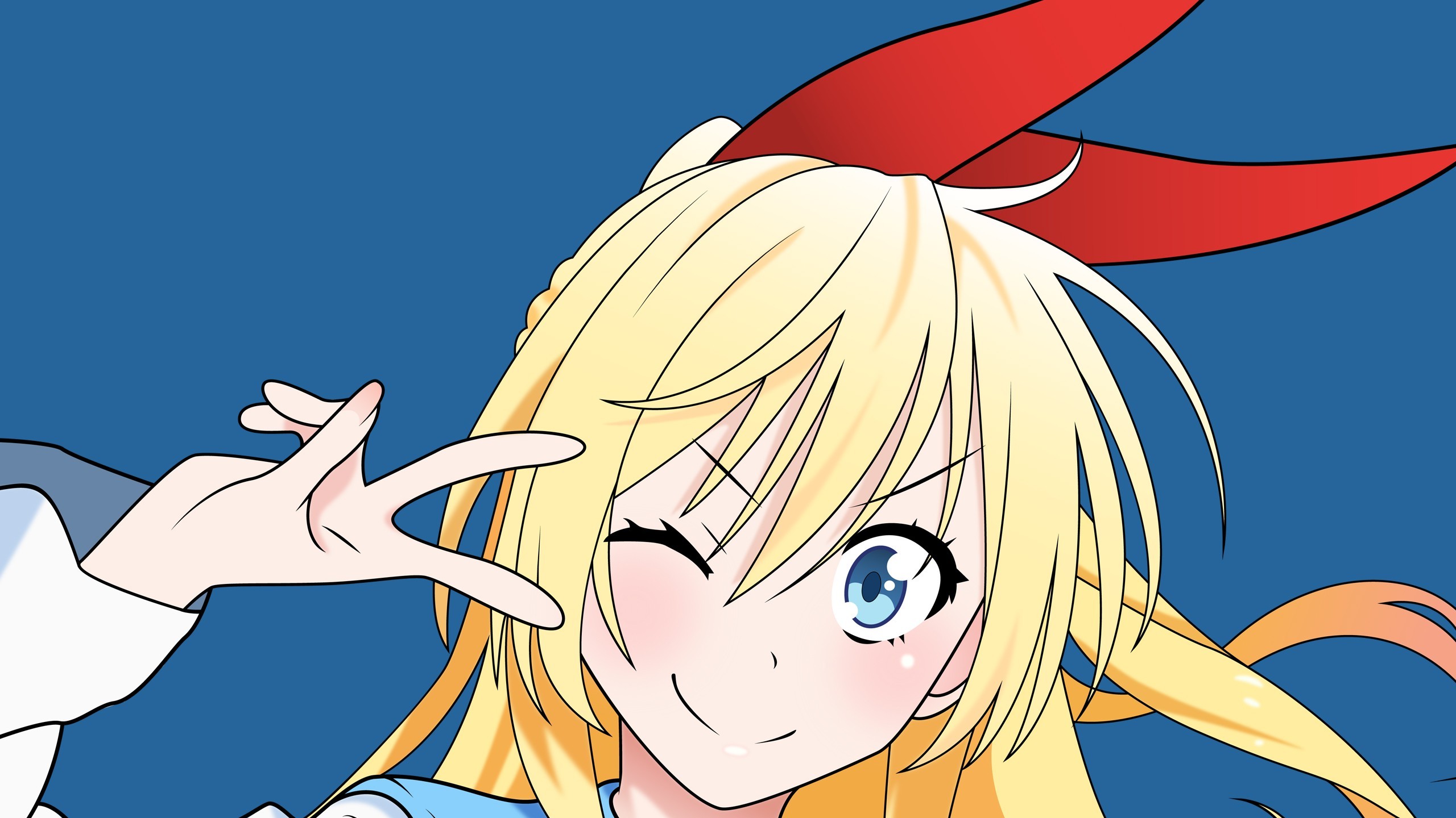 Anime Anime Girls Blonde Long Hair Nisekoi Kirisaki - Cartoon , HD Wallpaper & Backgrounds