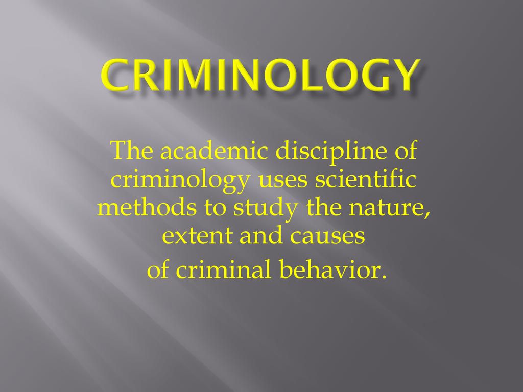 1 Criminology - Criminology , HD Wallpaper & Backgrounds