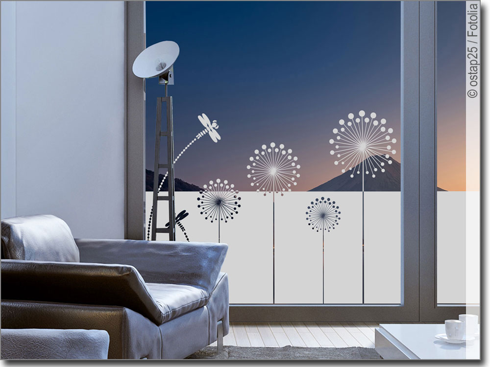 Sichtschutzfolie Moderne Pusteblume - Foil , HD Wallpaper & Backgrounds