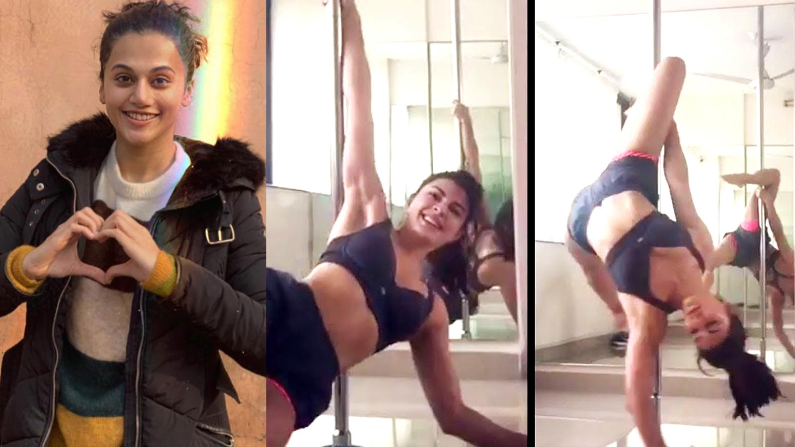 Taapsee Pannu Wants To Learn Pole Dancing From Jacqueline - Taapsee Pannu Taimur Ali Khan , HD Wallpaper & Backgrounds