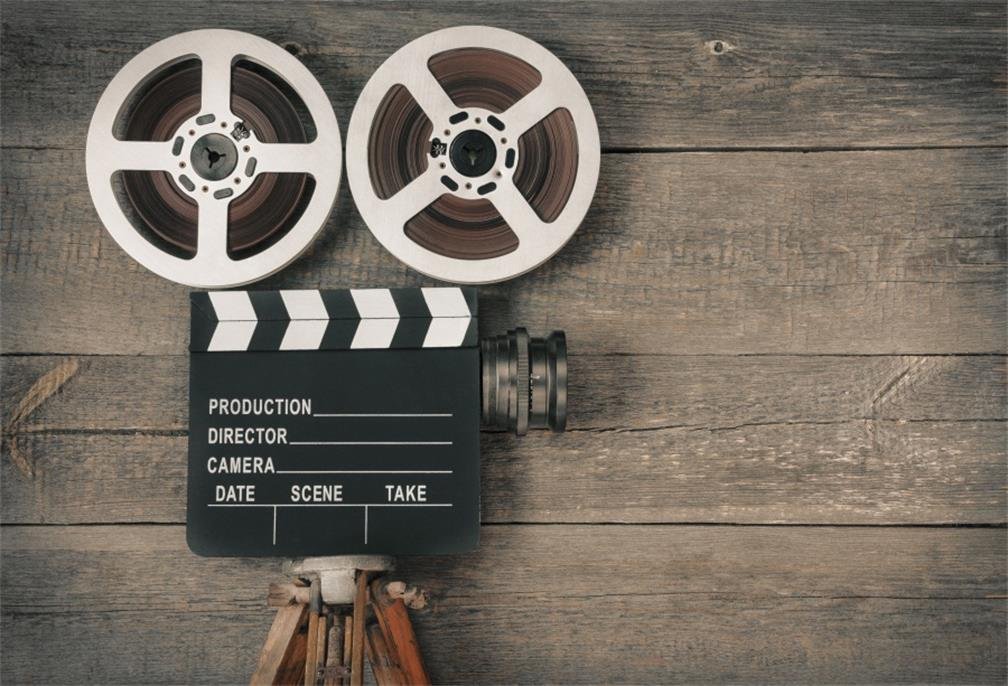 Vintage Film Motion Picture Photography Backdrop Video - Film Reel Movie Camera , HD Wallpaper & Backgrounds