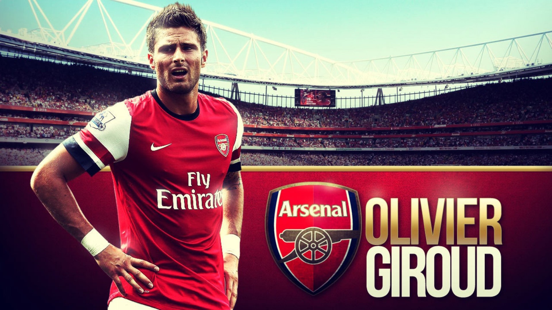 Olivier Giroud Wallpaper Hd 1 Hd Wallpapers High Definition - Emirates Stadium , HD Wallpaper & Backgrounds