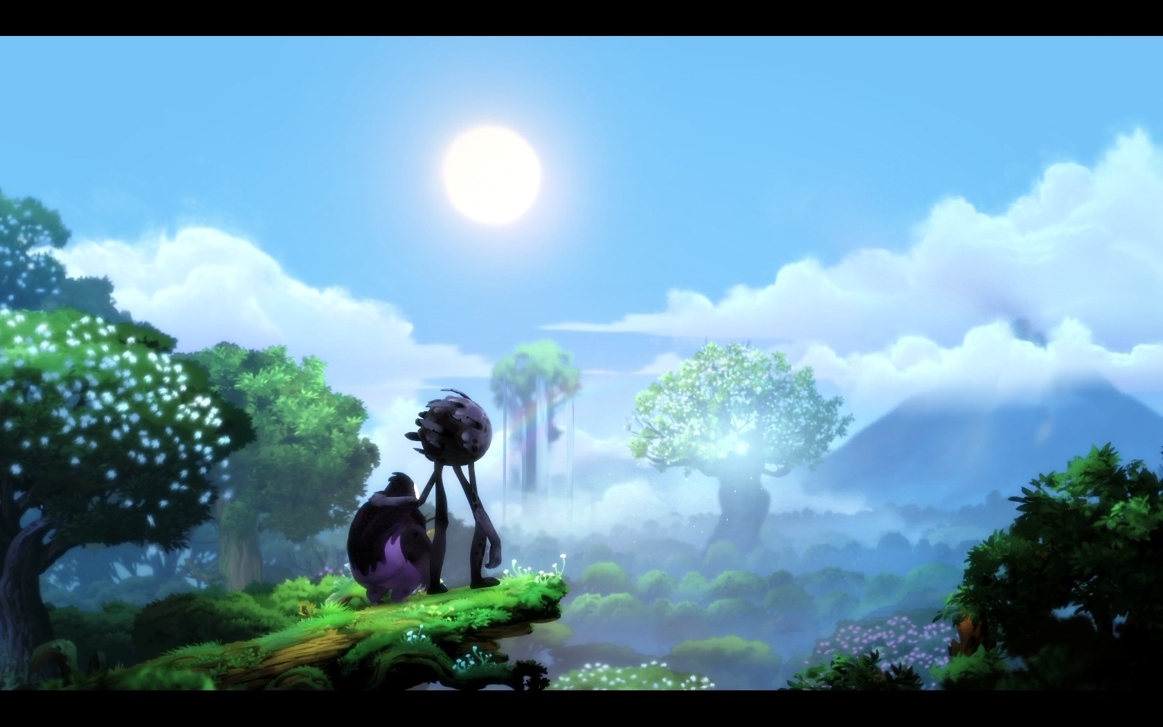Ori And The Blind Forest N Sky Forest Mist Grass Trees - Ori And The Blind Forest , HD Wallpaper & Backgrounds