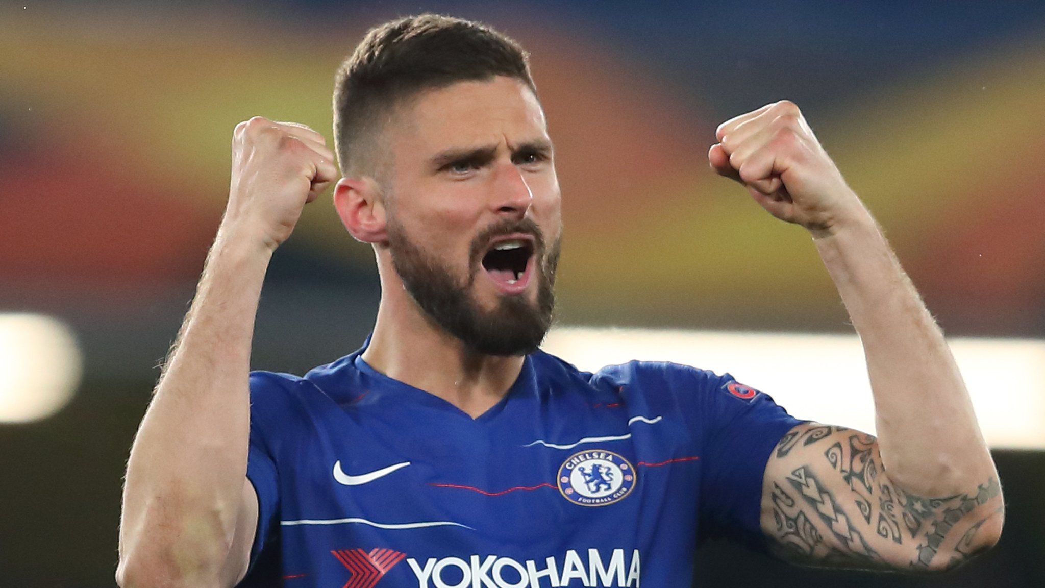 Frenchman Signs New Chelsea Contract - Olivier Giroud Chelsea , HD Wallpaper & Backgrounds