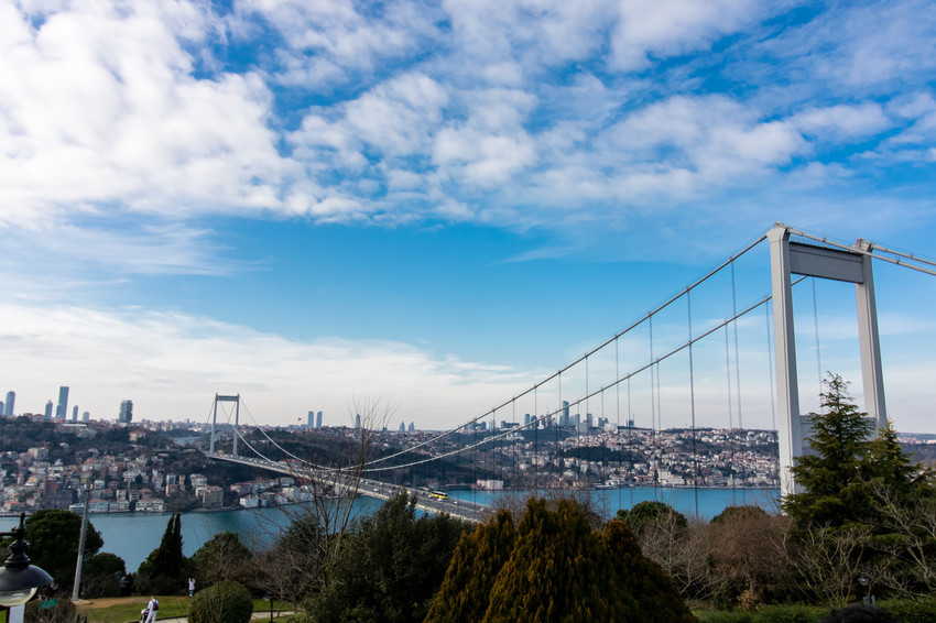 Fatih Sultan Mehmet Bridge Sky Built Structure Architecture - Cable-stayed Bridge , HD Wallpaper & Backgrounds