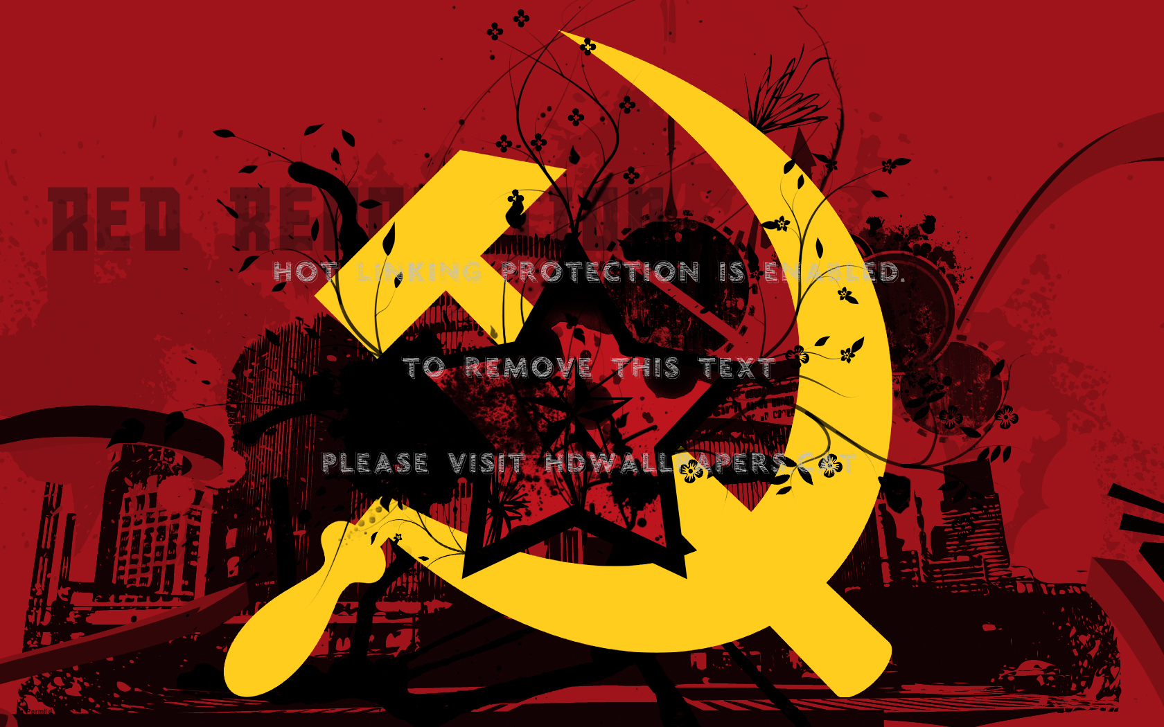 Red Revolution Yellow Communist Politics - علم الحزب الشيوعي السوري , HD Wallpaper & Backgrounds