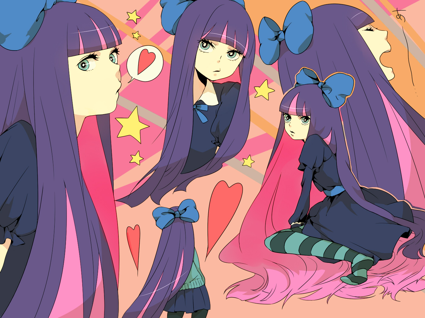 Image - Panty And Stocking Pastel , HD Wallpaper & Backgrounds
