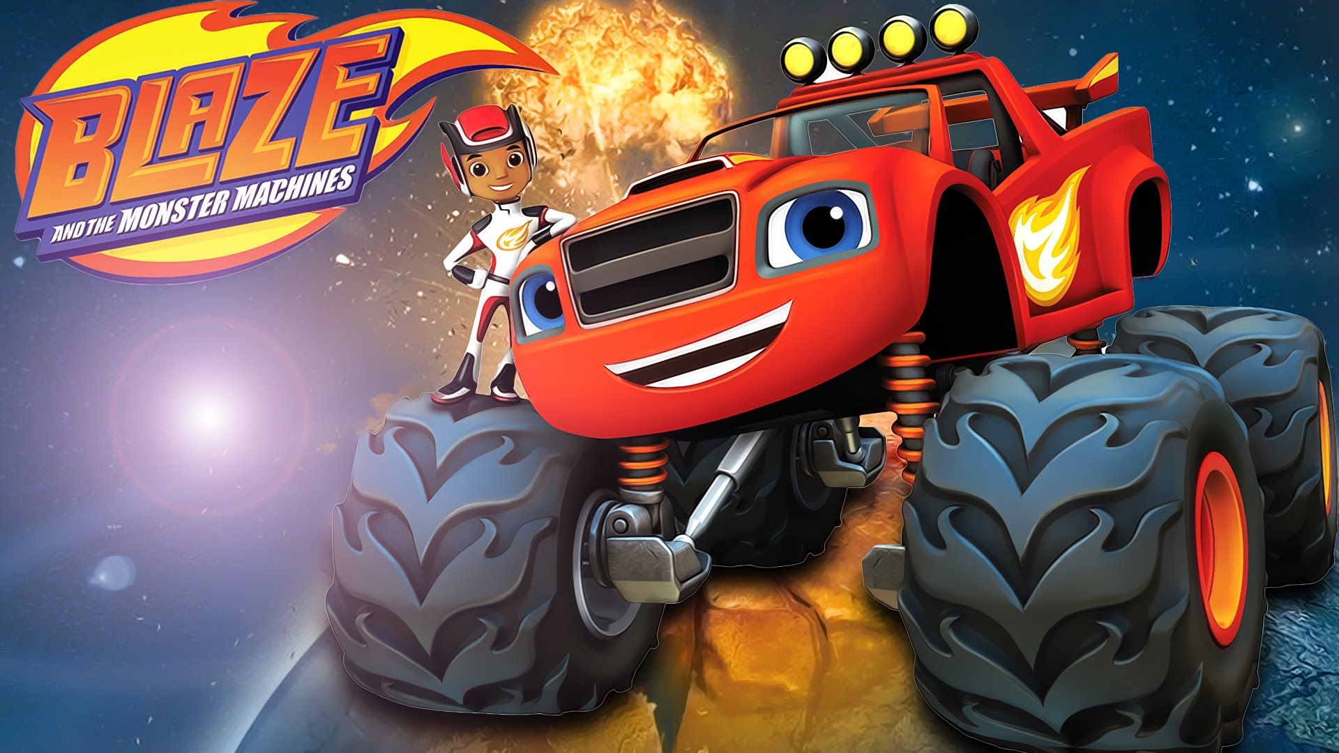Race Car For Kids - Blaze And The Monster Machines Birthday , HD Wallpaper & Backgrounds