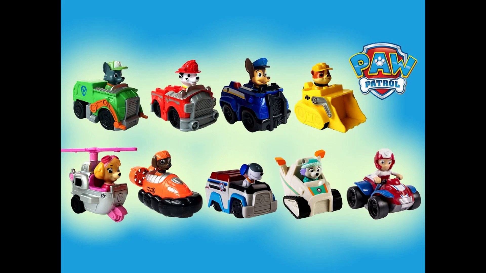 9 Paw Patrol Racers Chase Marshall Rocky Rubble Zuma - Paw Patrol Rocky Dog , HD Wallpaper & Backgrounds