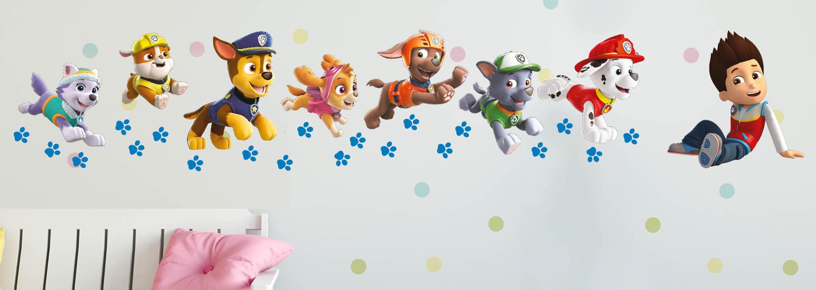 Paw Patrol Run - Paw Patrol Sticker For Wall , HD Wallpaper & Backgrounds