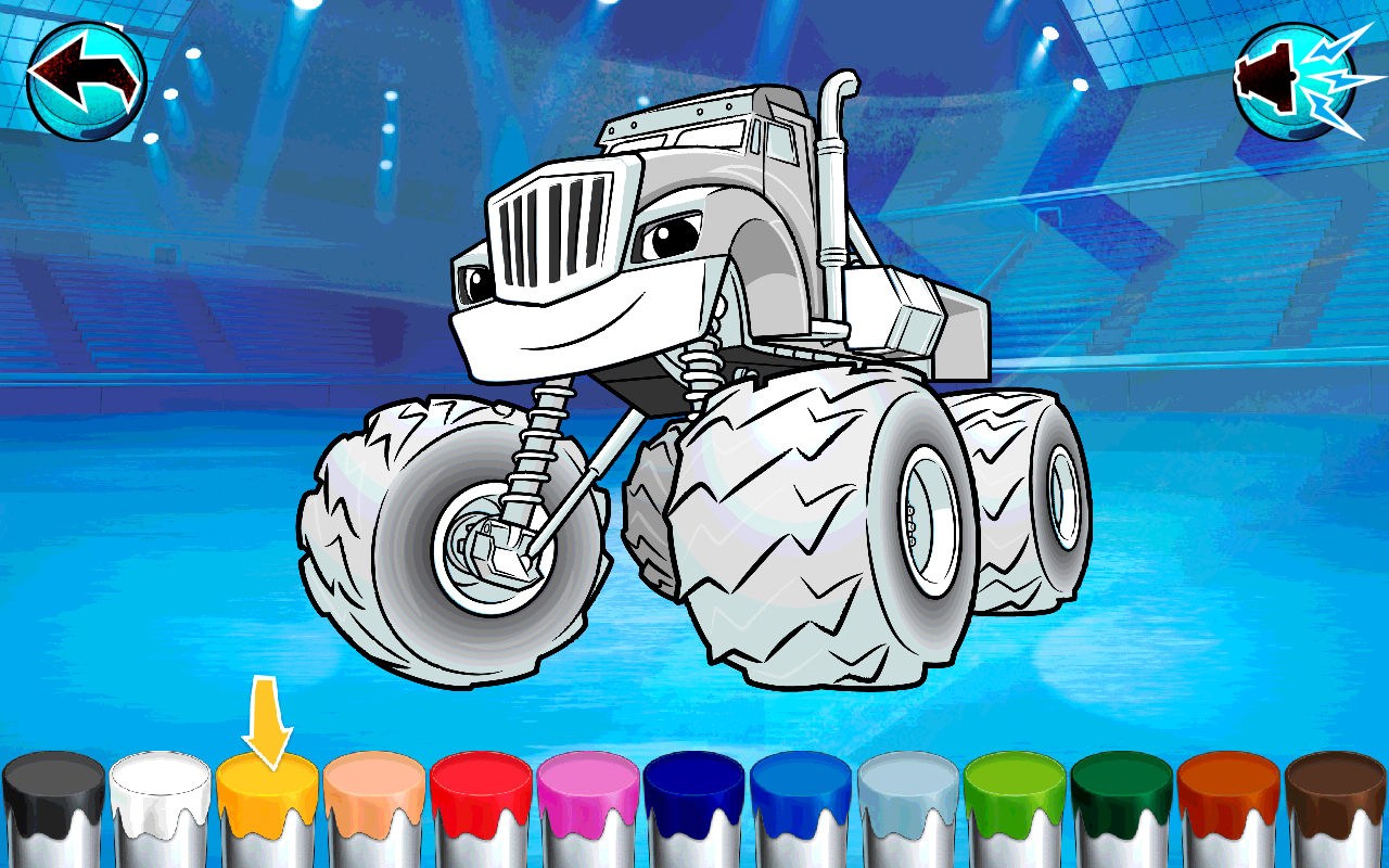 Playtime With Blaze And The Monster Machines - Monster Machine Para Colorear , HD Wallpaper & Backgrounds