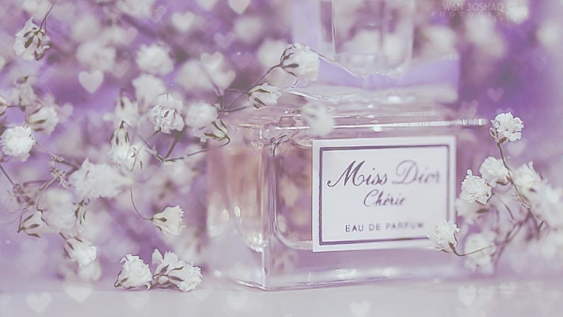 Cosmetics, Christian Dior Se, Perfume, Purple, Flower - Miss Dior Cherie , HD Wallpaper & Backgrounds