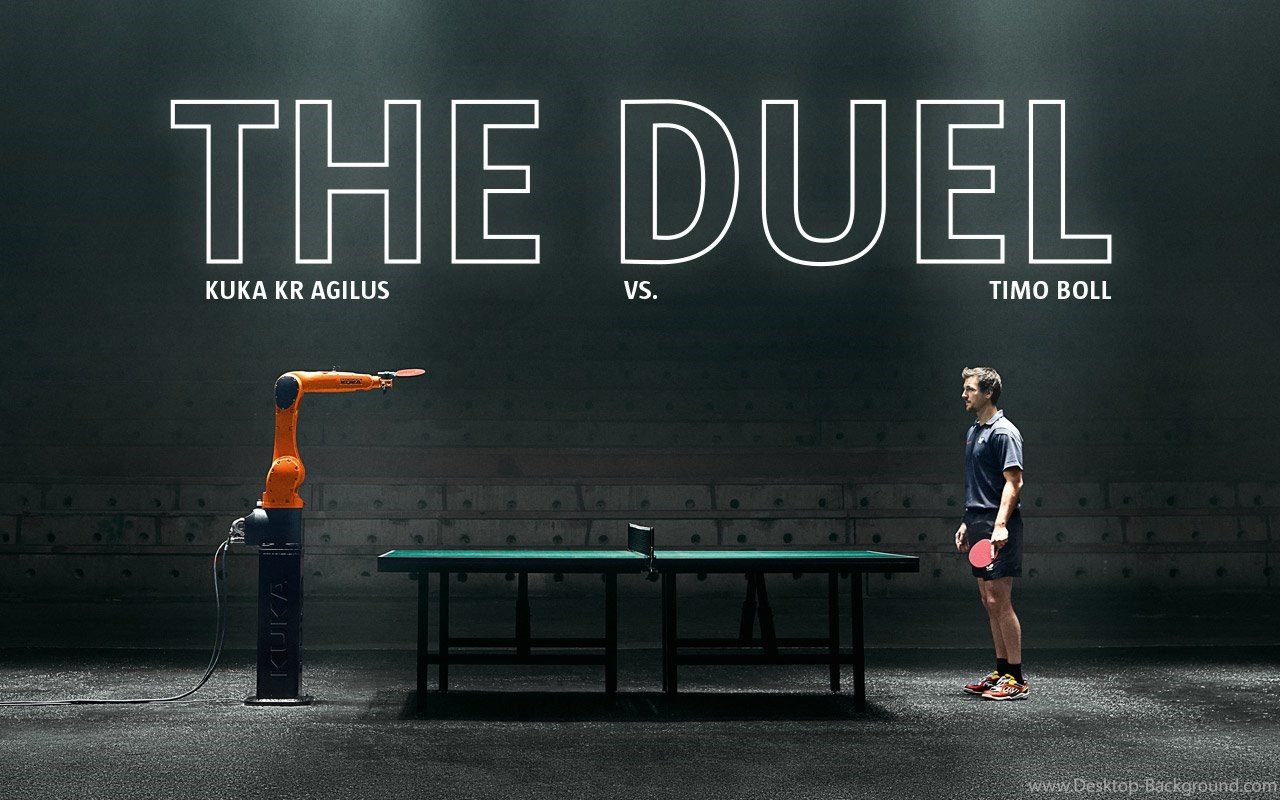 Widescreen - Table Tennis Duel , HD Wallpaper & Backgrounds
