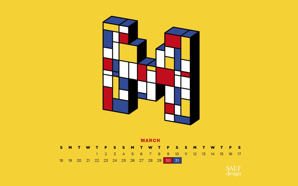 Download Your Very Own 2018 March Calendar - Graphic Design , HD Wallpaper & Backgrounds